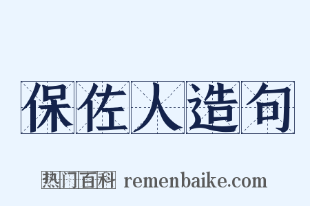 保佐人造句是什么意思的图片
